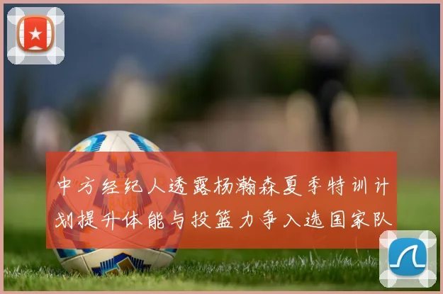 中方经纪人透露杨瀚森夏季特训计划提升体能与投篮力争入选国家队